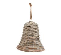 Hill Interiors The Noel Collection Wicker Bell Christmas Decoration (12cm x 7cm x 7cm) (Brown)
