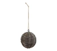 Sostter Handwoven Wicker Christmas Bauble Natural Ornament in Brown Sostter Brown