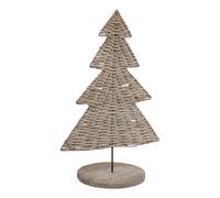 Sostter Handwoven Wicker Christmas Tree Ornament In Warm Brown Brown One Size