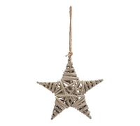 Sostter Handwoven Wicker Star Ornament Christmas Decoration In Brown Brown One Size