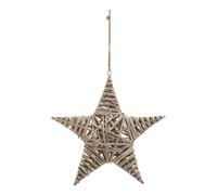 Sostter Large Handwoven Wicker Star Rustic Christmas Decoration in Brown Sostter Brown