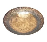 Zine Medium Decorative Wall Art Plate - Metal - L50 x W50 x H10 cm - Bronze