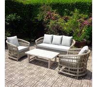 Sostter Outdoor Lounge Set For Relaxed Garden Living In Beige Beige One Size