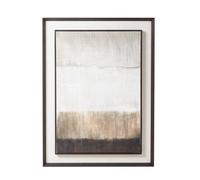 Sostter Oversized Framed Linen Wall Art in Neutral Tones in Soft White | Size: 81 cm x 49 cm Sostter Soft White 81 cm x 49 cm