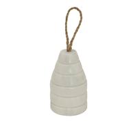 Sostter Ribbed Marble Doorstop Heavyweight In Natural Natural One Size