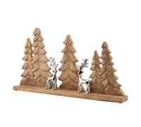 Sostter Rustic Wood & Metal Reindeer Christmas Ornament in Brown Sostter Brown