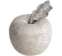 Sostter Small Stone Apple Sculpture Natural Finish In Cream Cream