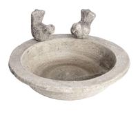 Hill Interiors Bird Bath 1975 9030 Small Stone Multi-Colour 24.5 x 24.5 x 6 cm