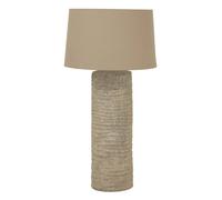 Sostter Tall Ceramic Table Lamp in Warm Grey 83cm Sostter Grey