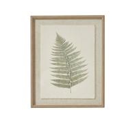 Sostter Vintage Fern Wall Art with Beaded Frame in Natural Sostter Natural