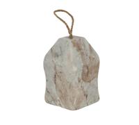 Sostter White Marble House Shaped Doorstop In Light Grey Light Grey One Size