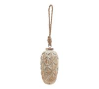 Sostter Whitewashed Pine Cone Ornament in Brown Sostter Brown