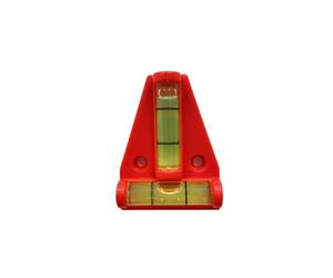SoSupplies Mini Red Spirit Level 2 Way Mini Caravan Levelling Aid Indicator Small T Shaped Bubble Levelling Tool for On-The-go Measuring