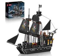 Sosuy Black Pearl Pirate Ship Building Blocks Sets, Three-Masted Boat Set STEM Toys for Boys 8+, Caribbean Pirate Ships Display Models Birthday for Boys Kids Girls Teens Adults 932 PCS