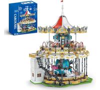 Sosuy Carousel Building Set, Electric Motorized Merry-Go-Round Model, Amusement Park Toy for Boy Girl Teen, Birthday Gifts for Adult Kid Ages 6 7 8 9+, City Construction Theme Collection 5086pcs