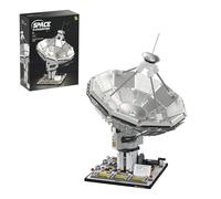 Sosuy Space Exploration Radio Telescope Building Blocks Set, STEM Toys for Boys 8+, Satellite Communication Base Model, Space-Themed Kit for Kids Adult Teens Girls Display