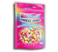 SoSweet Freeze Dried Sweets - Colourburst Crunch 50g | Intense Flavour | Crispy Fruit Candy Snack | Fun Sweet Treat