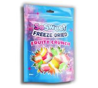 SoSweet Freeze Dried Sweets - Fruity Crunch 50g | Intense Flavour | Crispy Fruit Candy Snack | Fun Sweet Treat