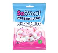 SoSweet Marshmallow Pink & White Bag 140g