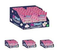 SoSweet Marshmallow Strawberries - 12 x 140g Bags of Soft, Fruity Strawberry-Flavoured Marshmallows | Great for Snacking, Desserts | Light & Fluffy Sweet Treats (Pack of 4)