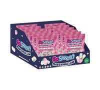 SoSweet Marshmallow Strawberries - 12 x 140g Bags of Soft, Fruity Strawberry-Flavoured Marshmallows | Great for Snacking, Desserts | Light & Fluffy Sweet Treats
