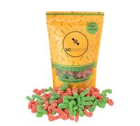 SoSweetie Vegan Fizzy Red & Green Candy Canes - Gelatine-Free Bulk Pick & Mix Sweets in Resealable Pouch - Perfect for Kids, Birthdays, Parties & Gifting