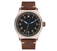 SOTAG Hruodland F021 Bronze Retro Men Automatic Pilot Watches 100M Water Resistant PT5000 Automatic Mechanical Wristwatches, color 1