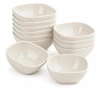 Sotbnna 12-Pack Big Plastic Bowl, Unbreakable Dip Bowls Set, Lightweight Dipping Bowl, Dishwasher & Microwave Safe Small Bowls for Sauce, Snacks, Condiments -Multicolored