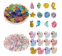 Sotbnna 200PCS Mini Resin Animals,Ducks,Ocean Creatures,Tiny Plastic Sea Animal Figurines for Decor Accessories,Fairy Garden, Aquarium Fish Tank Ornaments