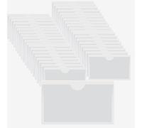 Sotbnna 40 Pcs Self Adhesive Car Tax Disc Case, Windscreen Card Holder Parking Permit Holders, Clear Permit Holder for Windscreen, Heat-Resistant, Resistant to Deformation