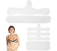 Sotbnna 6 PCS Cotton Under Bra Sweats Liners, Reusable Washable Under Breast Sweat Absorber Pads for Woman,Absorb Underboob Sweat Effectively White