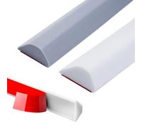Sotbnna Shower Tray Sealing Strip,3cm×100cm Wet Room Floor Barrier,Silicone Seal Strip for Shower Tray, Water Stopper for Bathrooms, Kitchens,Toilets (White)