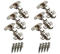 SOTECH 6 pieces Hettich Sensys 8645i TH52 Hinge with central opening 110° 9071206 Height (Distance) 0.3 cm Shock absorber incl. screws M4x16 mm