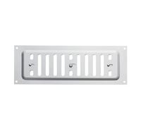 SOTECH Aluminium Ventilation Grille Lockable 260 x 90 mm | Slotted holes oval ventilation grille for screwing on with sliding closure