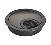 SOTECH Cable grommet black matt drill diameter 60 mm external dimension diameter 68 mm cable passage made of metal with brush seal