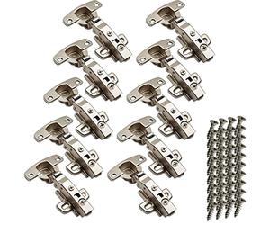 SOTECH Hettich Sensys 8645i TH52 110 Degree Corner Stop Standard Hinge with Soft Close Automatic Hinge Integrated Damping Hinges for Kitchen Cupboard Wardrobe Pack of 10