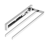 SOTECH Removable Style 2-Arm Polished Chrome 325mm Extension 145mm | Towel Bar for Side Mount Over Sink in Bathroom and Kitchen