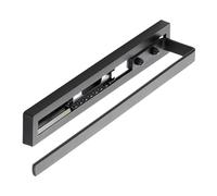 SOTECH Removable Towel Rail Style 1 Arm Black 325 mm Extension 145 mm Towel Rail for Side and Under Mount Sink in Bathroom and Kitchen