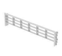 SOTECH Ventilation Grille for Skirting Boards 396 x 83 mm White | Inlet dimensions 384 x 75 mm exhaust grille suitable for aperture thickness 13, 16 and 19 mm, for use in kitchen and bathroom