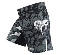 SOTF Boxing Shorts for Men Training Fight Shorts Men MMA BJJ Shorts No Gi, Gray With Pocket, X-Small