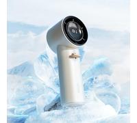 SOTHING Portable Handheld Fan, 101 Speeds Adjustable Turbo Mini Fan, 3600mah Battery Rechargeable Personal Fan with Digital Display, Gift for Women Men Travel Camping Outdoor - Rose Gold, Small