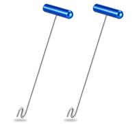 Sotiff 2 Pcs 12 in Stainless Steel Fish Hook Remover Tools Summer Fishing Hook Quick Removal Device Saltwater Dehooker Aluminum and Fish Dehooker for Fisherman(Blue)