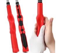 Sotiff 2 Pcs Golf Swing Trainer Golf Grip Training Aid Improving Hand Positioning Removable Swing Grip Attachment for Beginner Clubs
