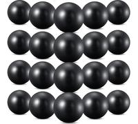 Sotiff 20 Pcs 9 Inch Exercise Pilates Ball Therapy Core Yoga Mini Balls for Stability Barre Training Stretching Physical Posture Training Gym Fitness Workout with Inflation Tube(Black)