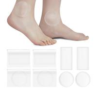 Sotiff 4 Pieces Hockey Ankle Gel Pads Skate Ankle Gel Discs Protector for Boots Protector Brace Skate Accessories for Ice Skating Riding Ski Protection, 2.48 Inch (Rectangular, Round)