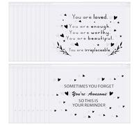 Sotiff 60 Pcs Inspirational Gifts for Women, Bulk EVA Cosmetic Makeup Bags Cna Week First Last Day of School Dance Gifts for Her Teachers Nurse Employee Appreciation(Awesome/Loved,8 x 6 Inch)