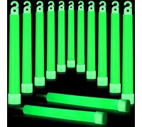 Sotiff Bright 6 Inch Large Glow Sticks Bulk Green Emergency Glow in The Dark Sticks with 12 Hour Duration for Camping Hiking Outdoor Parties Activities Survival Storms Blackouts (250 Pcs)