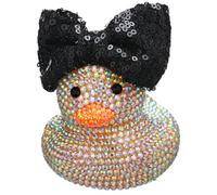 Sotiff Cheerleader Gifts Ideas Rhinestone Crystal Rubber Ducks You've Been Cheer Ducked Cheer Team Inspirational Gift Accessories for Women Teammate