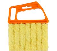 SOTL® Orange 7-Brush Venetian Blind Cleaner Durable Plastic Slat Duster For Window Blinds, Shades & Air Vents