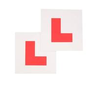 SOTL® Pack of 2 Magnetic L Plates for Learner Drivers - Premium Simply Auto Car L Plates Strong Magnet, Weatherproof & Reusable - UK DVSA Approved Size Easy to Apply & Remove